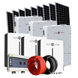 Essential 5kW Solar Kit — Sunsynk 5kW + Dyness 5.12kWh + 6x JA 410W Panels