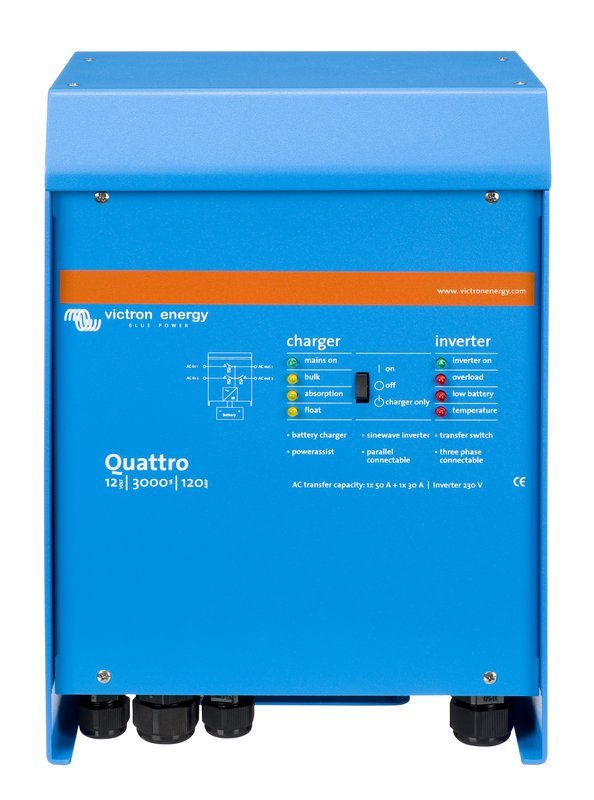 Victron Quattro 10kVA 48V Three-Phase Capable Inverter-Charger